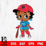 Miami Marlins Betty Boop MLB 7 Svg Eps Dxf Png File,MLB svg, Digital Download, Instant Download