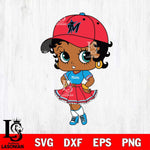 Miami Marlins Betty Boop MLB 8 Svg Eps Dxf Png File,MLB svg, Digital Download, Instant Download