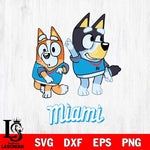 Miami Marlins Bluey Chilli Mode Dance Svg Eps Dxf Png File, Digital Download, Instant Download