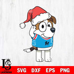 Miami Marlins Bluey Jack Christmas Svg Eps Dxf Png File, Digital Download, Instant Download