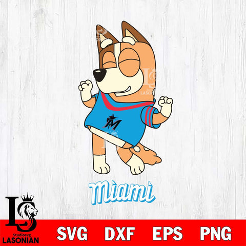 Miami Marlins Chilli Dance Sport Svg Eps Dxf Png File, Digital Download, Instant Download