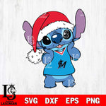 Miami Marlins Cute Stitch Christmas SVG DXF EPS PNG file, Cut file cricut, Instant Download