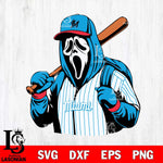 Miami Marlins Ghostface 3 Svg Eps Dxf Png File, Digital Download, Instant Download