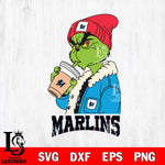 Miami Marlins Grinch Bougie Football Svg Eps Dxf Png File, Digital Download, Instant Download