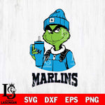 Miami Marlins Grinch Football Christmas Cut Files Cricut, Svg Dxf Eps Png file , Silhouette