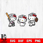 Miami Marlins Hello Kitty sport 12 Svg Eps Dxf Png File, Digital Download, Instant Download