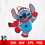 Miami Marlins Stitch Disney Christmas SVG DXF EPS PNG file, Cut file cricut, Instant Download