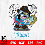 Miami Marlins Stitch Freddy Krueger Halloween Svg Eps Dxf Png File, Digital Download, Instant Download