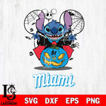 Miami Marlins Stitch Horror Halloween Svg Eps Dxf Png File, Digital Download, Instant Download