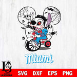 Miami Marlins Stitch Jigsaws Halloween Svg Eps Dxf Png File, Digital Download, Instant Download