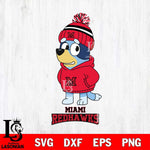 Miami RedHawks Bluey Hoodie rugby Svg Eps Dxf Png File, Digital Download ,Instant Download, Cricut File