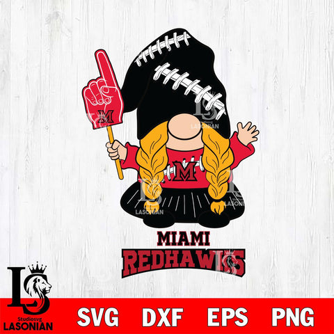 Miami RedHawks Gnomes Fan Svg Eps Dxf Png File, Digital Download, Instant Download