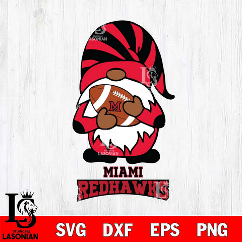 Miami RedHawks Gnomes Football Svg Eps Dxf Png File, Digital Download, Instant Download