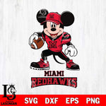 Miami RedHawks Mikey Mouse Disney, Svg Eps Dxf Png File, Digital Download