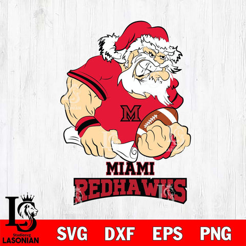 Miami RedHawks Santa Claus Angry Svg dxf eps png pdf file,NCAA svg,Digital Download,Cricut file