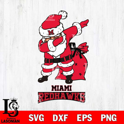 Miami RedHawks Santa Claus Ugly Svg dxf eps png pdf file,NCAA svg,Digital Download,Cricut file