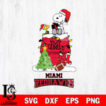 Miami RedHawks Snoopy Sport 11 Svg Eps Dxf Png File, Digital Download