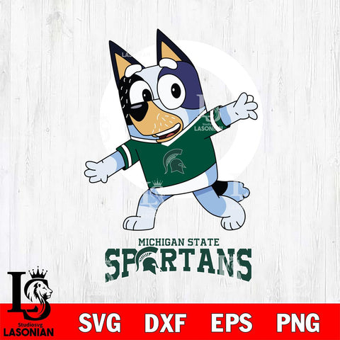 Michigan State Spartans Bandit Heeler Rugby Svg Eps Dxf Png File, Digital Download ,Instant Download, Cricut File