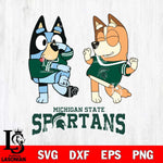 Michigan State Spartans Bluey Chilli Sport Svg Eps Dxf Png File, Digital Download, Instant Download