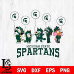 Michigan State Spartans Bluey Halloween Spooky Svg Eps Dxf Png File, Digital Download, Instant Download