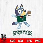 Michigan State Spartans Bluey Sport Football Svg Eps Dxf Png File,NCAA Svg Files,Bluey svg ,Digital Download ,Instant Download, Cricut File