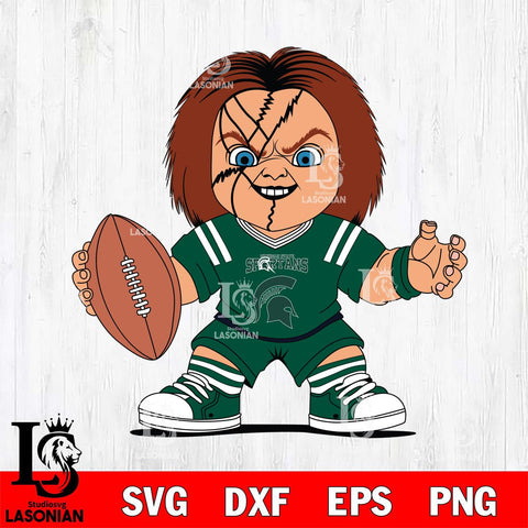 Michigan State Spartans Chucky Horror 2 Svg Eps Dxf Png File, NCAA svg, Digital Download, Instant Download