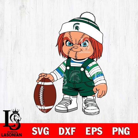 Michigan State Spartans Chucky Horror 6 Svg Eps Dxf Png File, NCAA svg, Digital Download, Instant Download