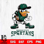 Michigan State Spartans Donal Duck Disney, Svg Eps Dxf Png File, Digital Download