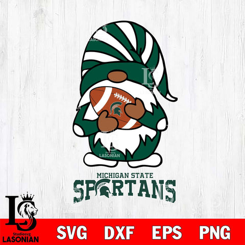 Michigan State Spartans Gnomes Football Svg Eps Dxf Png File, Digital Download, Instant Download