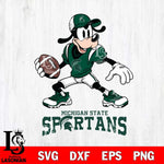 Michigan State Spartans Goofy Disney, Svg Eps Dxf Png File, Digital Download