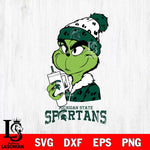 Michigan State Spartans Grinch Bougie Leopard Svg Eps Dxf Png File, Digital Download, Instant Download