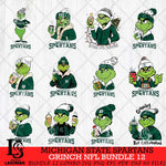 Michigan State Spartans Grinch NCAA Bundle 12 SVG Eps Dxf Png File, Digital Download, Instant Download