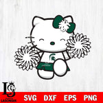 Michigan State Spartans Hello Kitty Cheerleader Svg Eps Dxf Png File, Digital Download, Instant Download