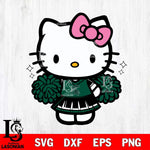 Michigan State Spartans Hello Kitty Cheerleader Svg Eps Dxf Png File, Digital Download, Instant Download