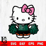 Michigan State Spartans Hello Kitty Cheerleader 2 Svg Eps Dxf Png File, Digital Download, Instant Download