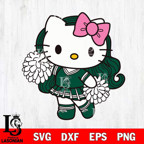 Michigan State Spartans Hello Kitty Cheerleader 7 Svg Eps Dxf Png File, Digital Download, Instant Download