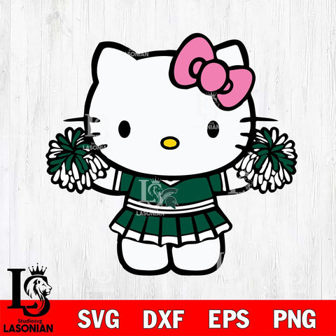 Michigan State Spartans Hello Kitty Cheerleader 9 Svg Eps Dxf Png File, Digital Download, Instant Download