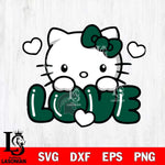 Michigan State Spartans Hello Kitty Love Svg Eps Dxf Png File, Digital Download, Instant Download