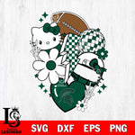 Michigan State Spartans Hello Kitty NCAA 2 Svg Eps Dxf Png File, Digital Download, Instant Download