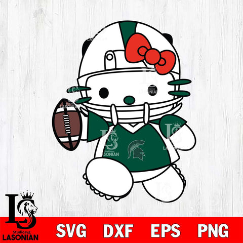 Michigan State Spartans Hello Kitty sport 11 Svg Eps Dxf Png File, NCAA svg, Digital Download, Instant Download