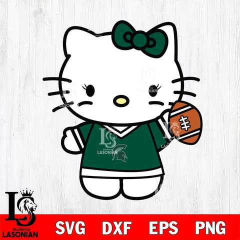 Michigan State Spartans Hello Kitty sport 7 Svg Eps Dxf Png File, NCAA svg, Digital Download, Instant Download