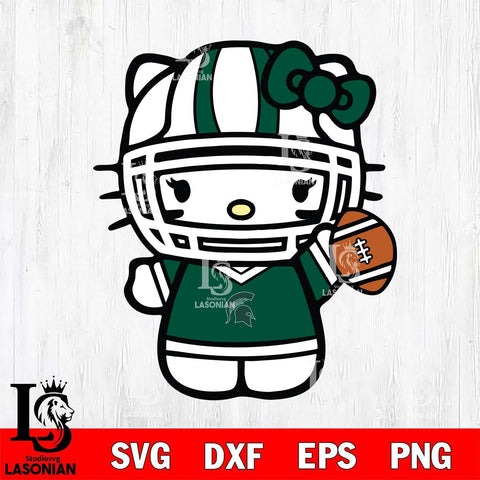 Michigan State Spartans Hello Kitty sport 9 Svg Eps Dxf Png File, NCAA svg, Digital Download, Instant Download