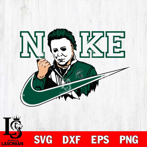 Michigan State Spartans Michael Myers Nike Svg Eps Dxf Png File, Digital Download, Instant Download