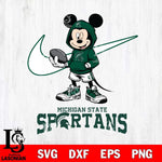 Michigan State Spartans Mikey Mouse Disney NIKE, Svg Eps Dxf Png File, Digital Download