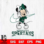 Michigan State Spartans Minnie Mouse Dancing NIKE, Svg Eps Dxf Png File, Digital Download