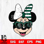 Michigan State Spartans Minnie Mouse Love Svg Eps Dxf Png File, NCAA svg, Digital Download, Instant Download