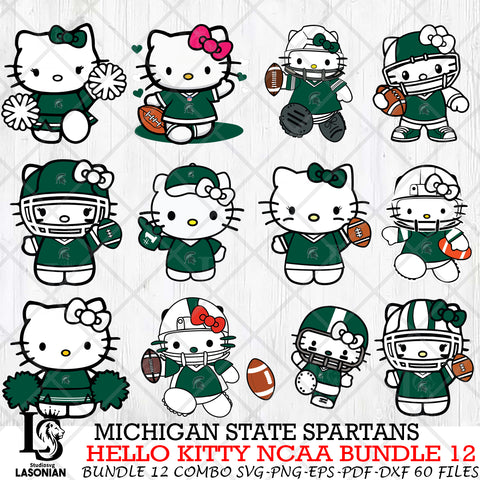 Michigan State Spartans NCAA Bundle 12 Svg Eps Dxf Png File, NCAA svg, Digital Download, Instant Download