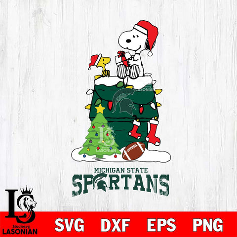 Michigan State Spartans Snoopy Sport 11 Svg Eps Dxf Png File, Digital Download