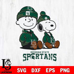 Michigan State Spartans Snoopy Sport 6 Svg Eps Dxf Png File, Digital Download