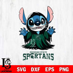 Michigan State Spartans Stitch Ghost Svg Eps Dxf Png File, NCAA svg, Digital Download, Instant Download